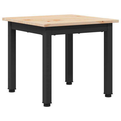 vidaXL Couchtisch Natur 40 x 40 x 36 cm Massives Kiefernholz