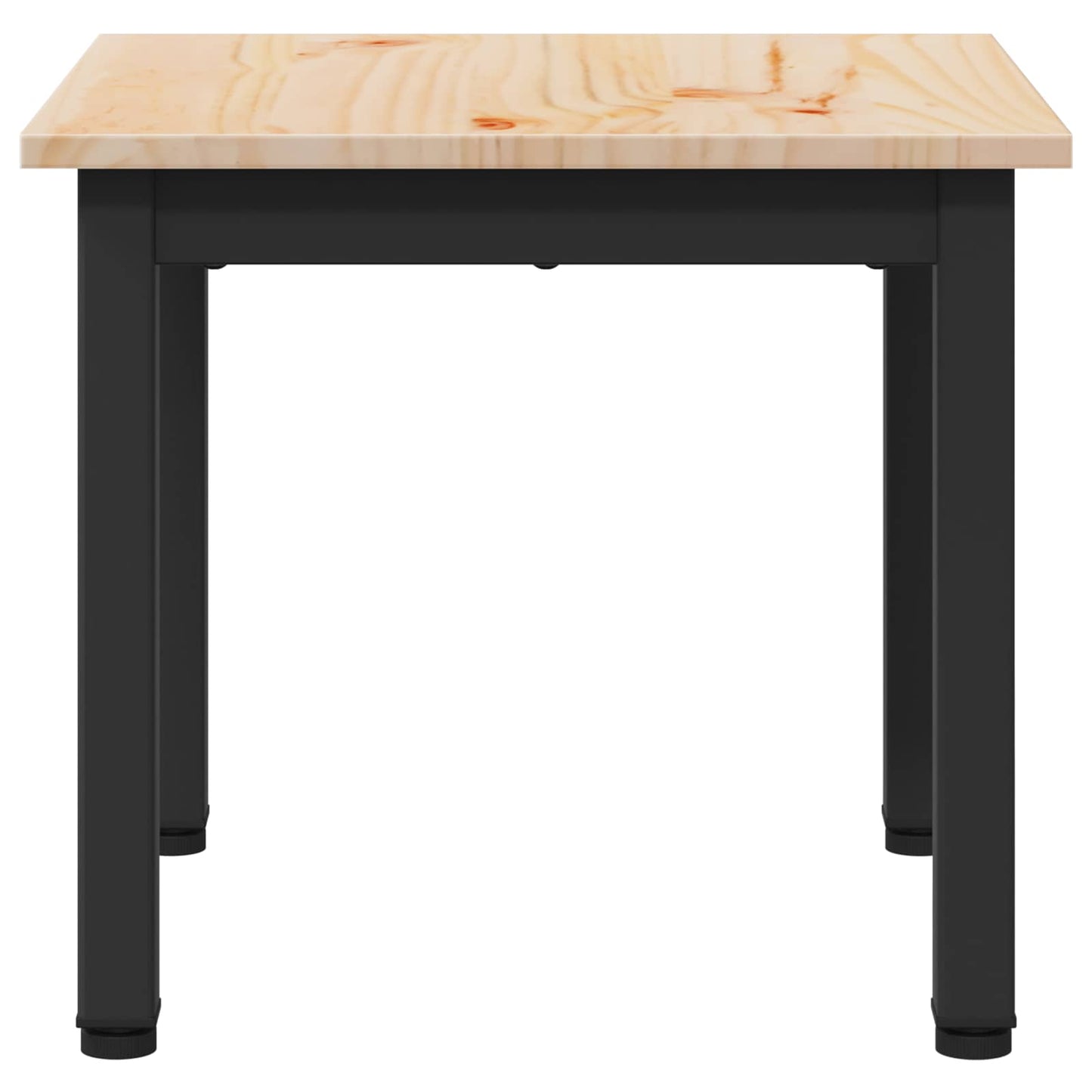 vidaXL Couchtisch Natur 40 x 40 x 36 cm Massives Kiefernholz