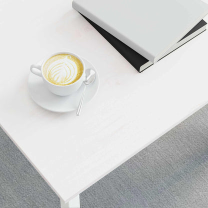 Couchtisch Weiß 40 x 40 x 36 cm Massives Kiefernholz