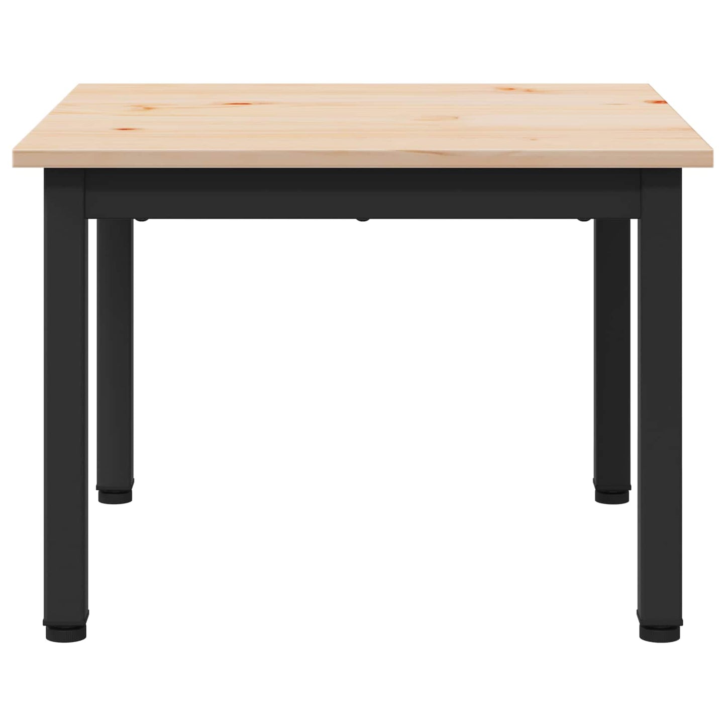 vidaXL Couchtisch Natur 50 x 50 x 36 cm Massives Kiefernholz