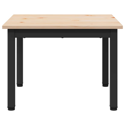 vidaXL Couchtisch Natur 50 x 50 x 36 cm Massives Kiefernholz