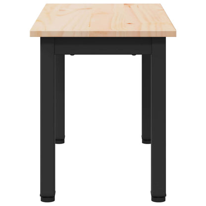 Couchtisch Natur 60 x 30 x 36 cm Massives Kiefernholz