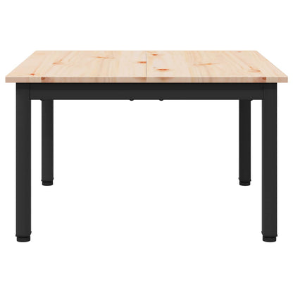 vidaXL Couchtisch Natur 60 x 60 x 36 cm Massives Kiefernholz