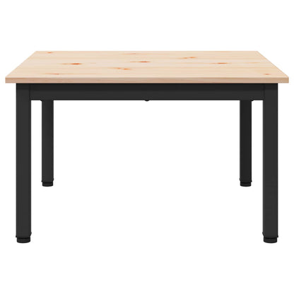 vidaXL Couchtisch Natur 60 x 60 x 36 cm Massives Kiefernholz