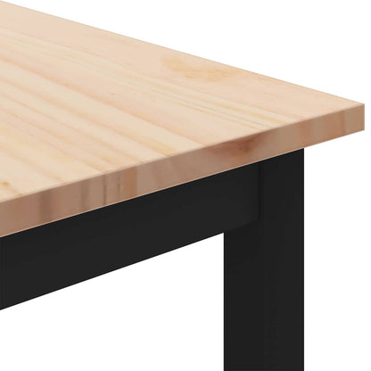 vidaXL Couchtisch Natur 60 x 50 x 36 cm Massives Kiefernholz