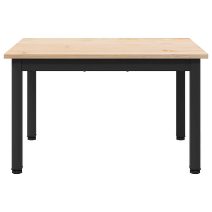 vidaXL Couchtisch Natur 60 x 50 x 36 cm Massives Kiefernholz