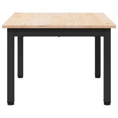 vidaXL Couchtisch Natur 60 x 50 x 36 cm Massives Kiefernholz