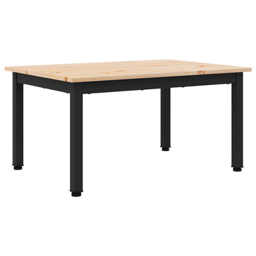 vidaXL Couchtisch Natur 60 x 50 x 36 cm Massives Kiefernholz