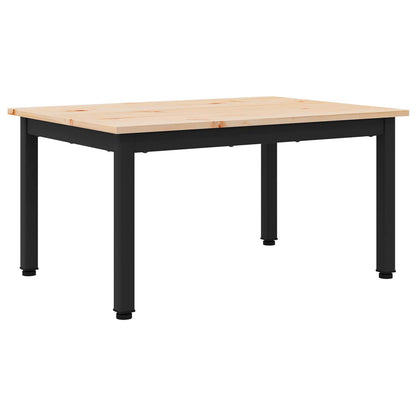 vidaXL Couchtisch Natur 60 x 50 x 36 cm Massives Kiefernholz