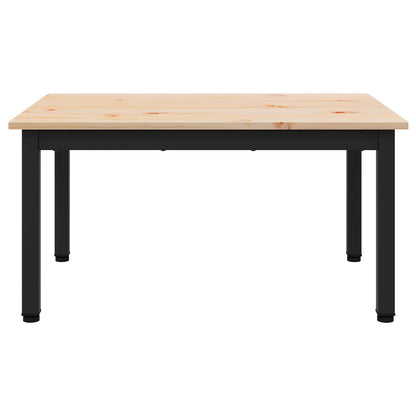 vidaXL Couchtisch Natur 60 x 50 x 36 cm Massives Kiefernholz