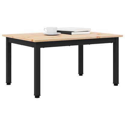 vidaXL Couchtisch Natur 60 x 50 x 36 cm Massives Kiefernholz