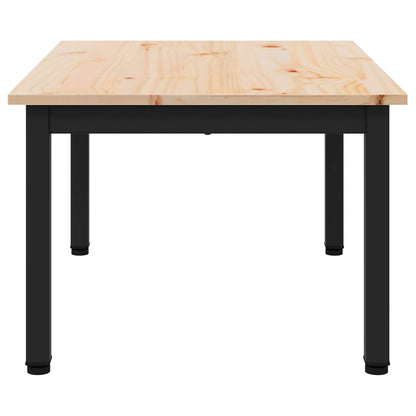 vidaXL Couchtisch Natur 60 x 50 x 36 cm Massives Kiefernholz