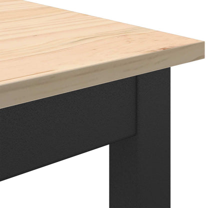 vidaXL Couchtisch Natur 100 x 50 x 45 cm Massives Kiefernholz