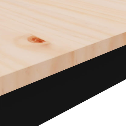vidaXL Couchtisch Natur 100 x 50 x 45 cm Massives Kiefernholz