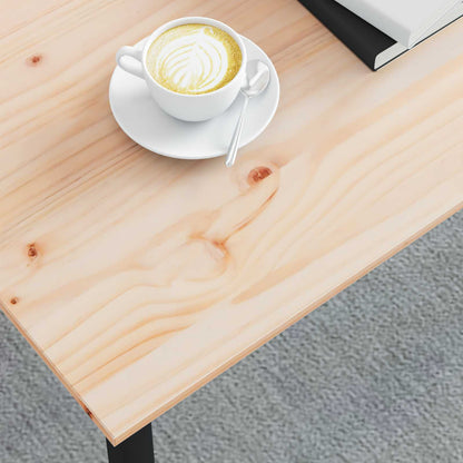 vidaXL Couchtisch Natur 100 x 50 x 45 cm Massives Kiefernholz