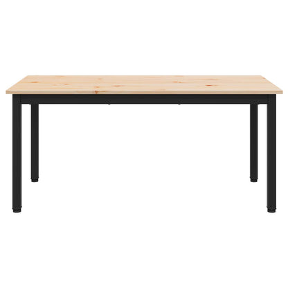 vidaXL Couchtisch Natur 100 x 50 x 45 cm Massives Kiefernholz