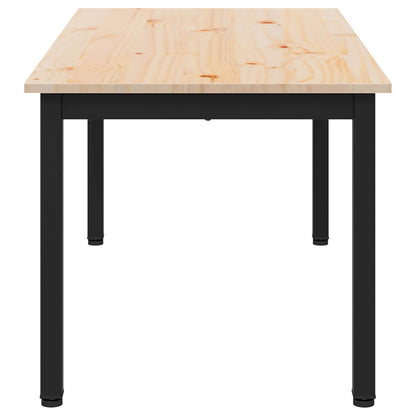 vidaXL Couchtisch Natur 100 x 50 x 45 cm Massives Kiefernholz