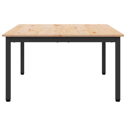 Couchtisch Natur 80 x 80 x 45 cm Massives Kiefernholz