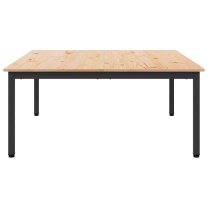 Couchtisch Natur 100 x 100 x 45 cm Massives Kiefernholz