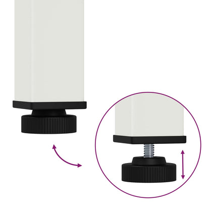 Bank Weiß 80 x 35 x 45 cm Massives Kiefernholz