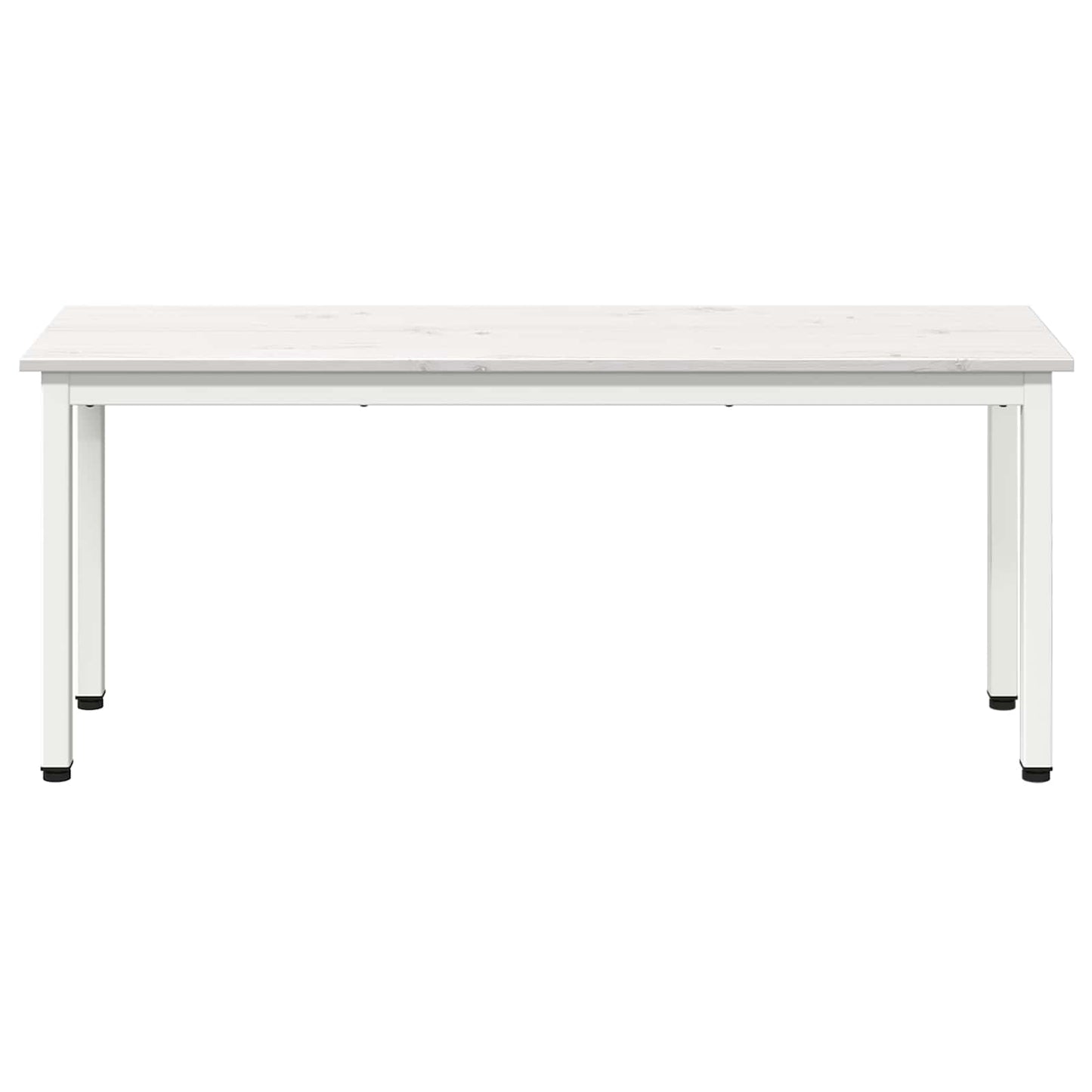 Bank Weiß 110 x 35 x 45 cm Massives Kiefernholz