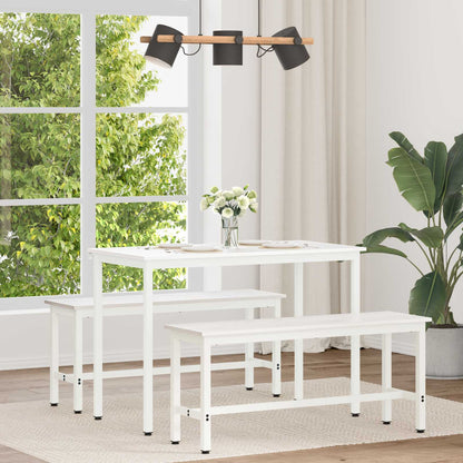 Esstisch Weiß 110 x 55 x 75 cm Massives Kiefernholz