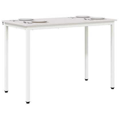 Esstisch Weiß 110 x 55 x 75 cm Massives Kiefernholz