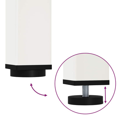 Esstisch Weiß 110 x 110 x 75 cm Massives Kiefernholz