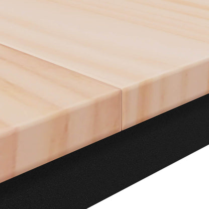 Esstisch Natur 140 x 80 x 75 cm Massives Kiefernholz