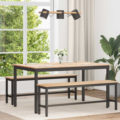 Esstisch Natur 150 x 90 x 75 cm Massives Kiefernholz