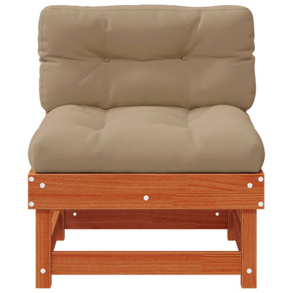 Garten Mittelssofa Massives Kiefernholz Wachsbraun