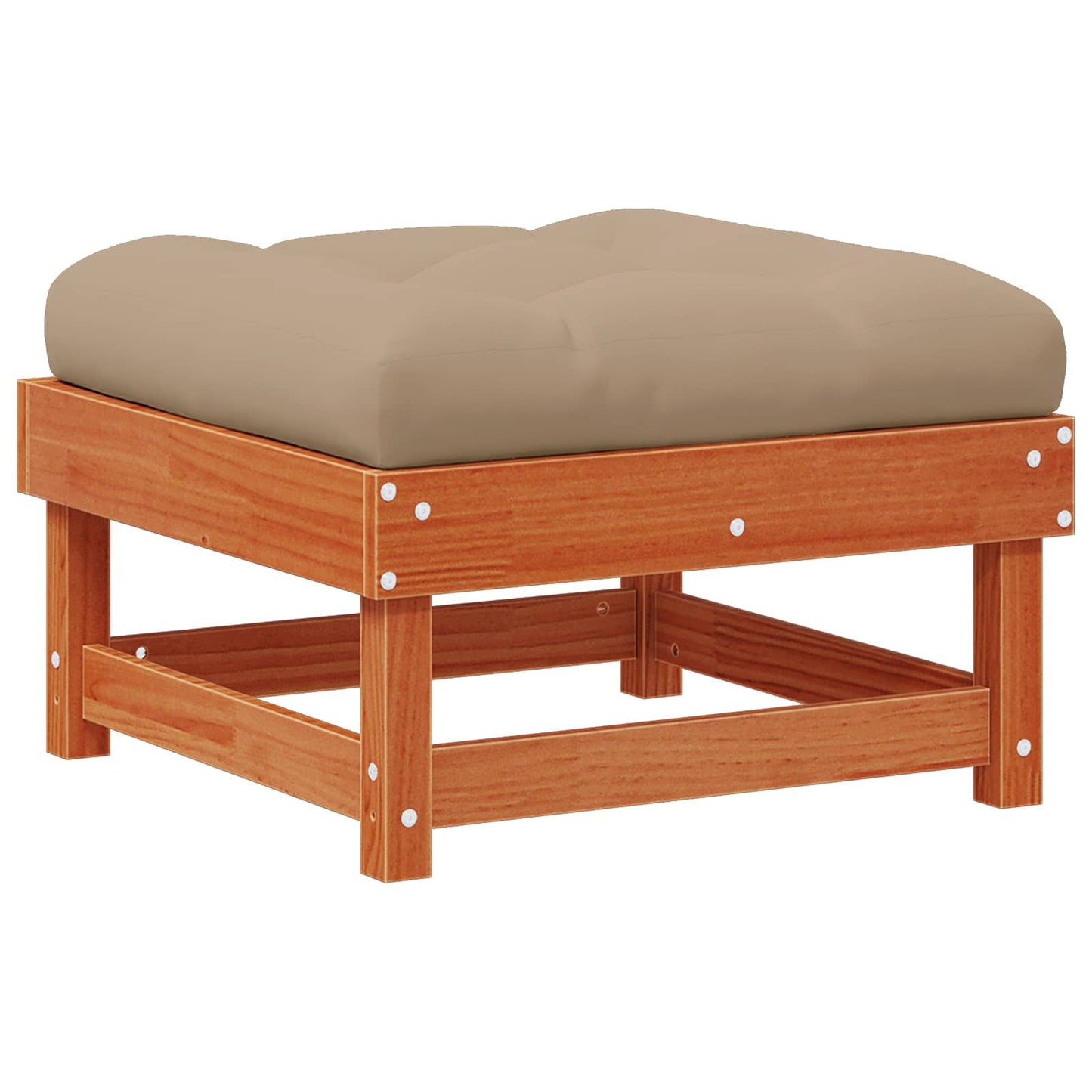 Gartenfußstütze Massives Kiefernholz Wachsbraun