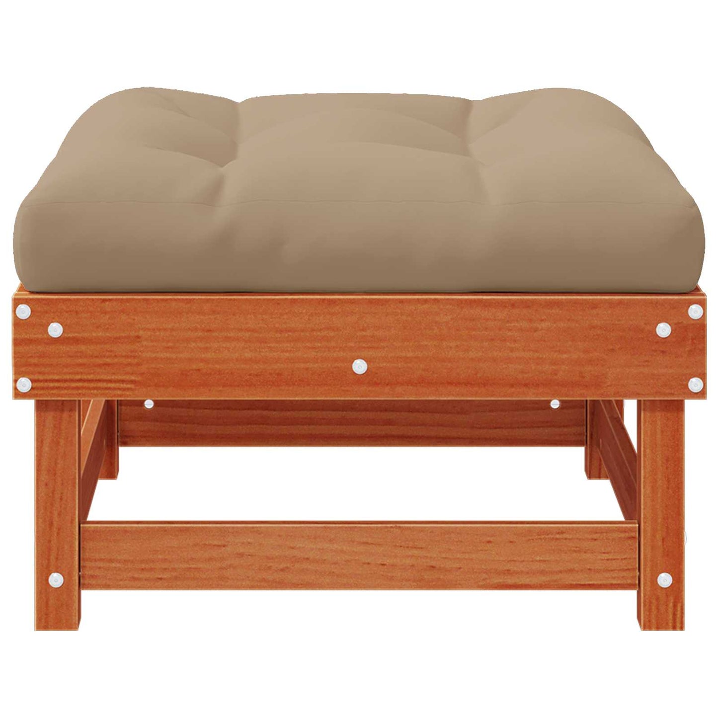 Gartenfußstütze Massives Kiefernholz Wachsbraun