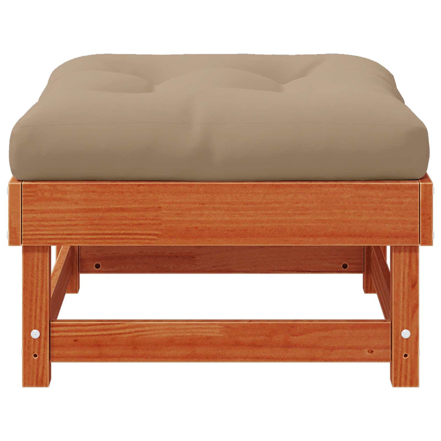 Gartenfußstütze Massives Kiefernholz Wachsbraun