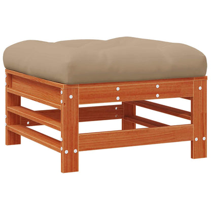 Gartenfußstütze Massives Kiefernholz Wachsbraun