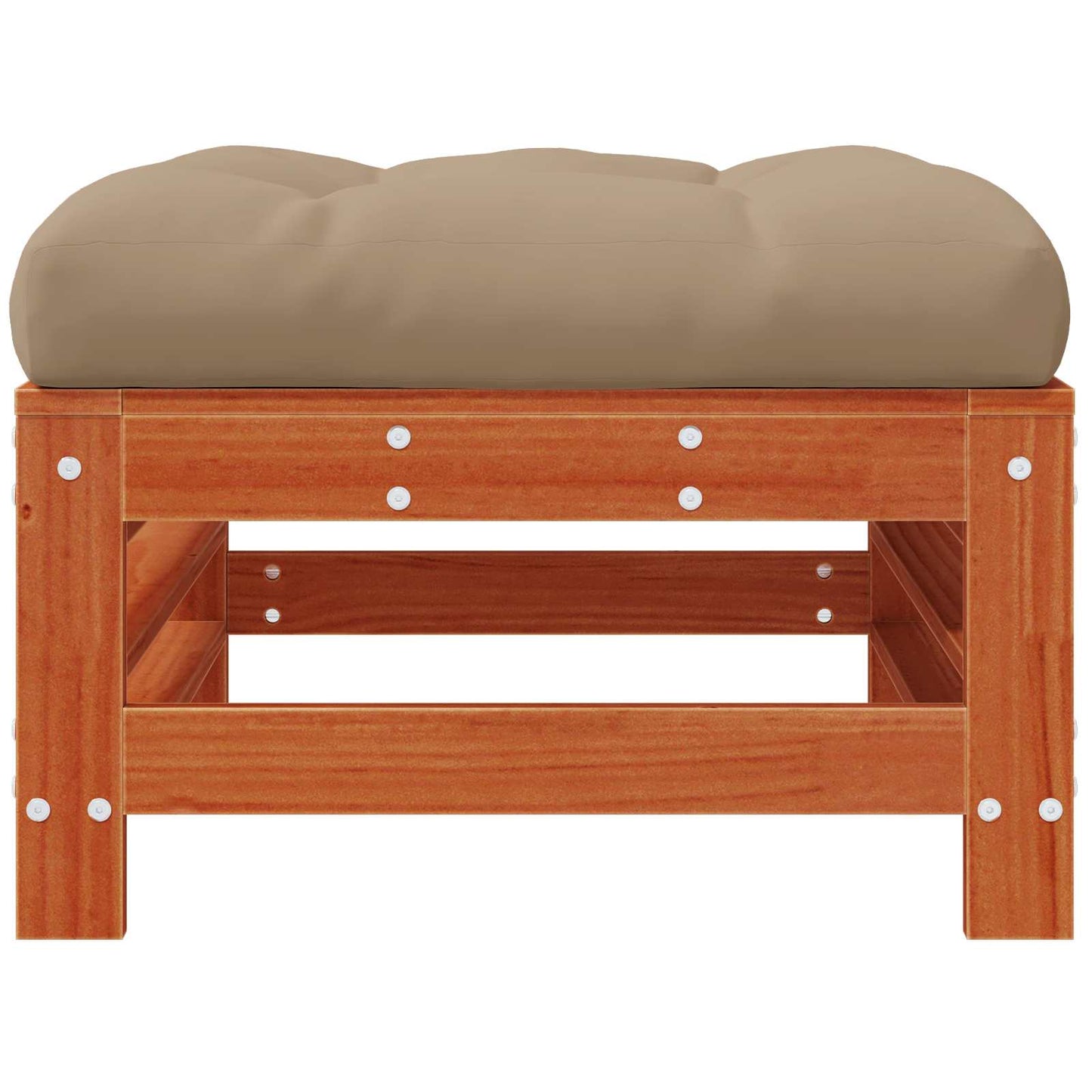 Gartenfußstütze Massives Kiefernholz Wachsbraun