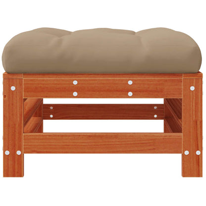 Gartenfußstütze Massives Kiefernholz Wachsbraun