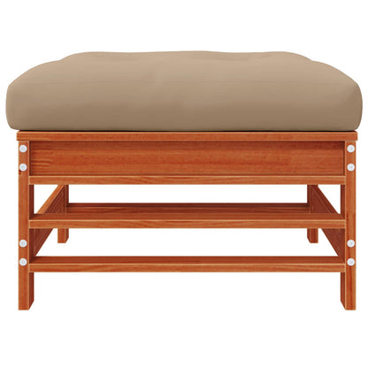 Gartenfußstütze Massives Kiefernholz Wachsbraun