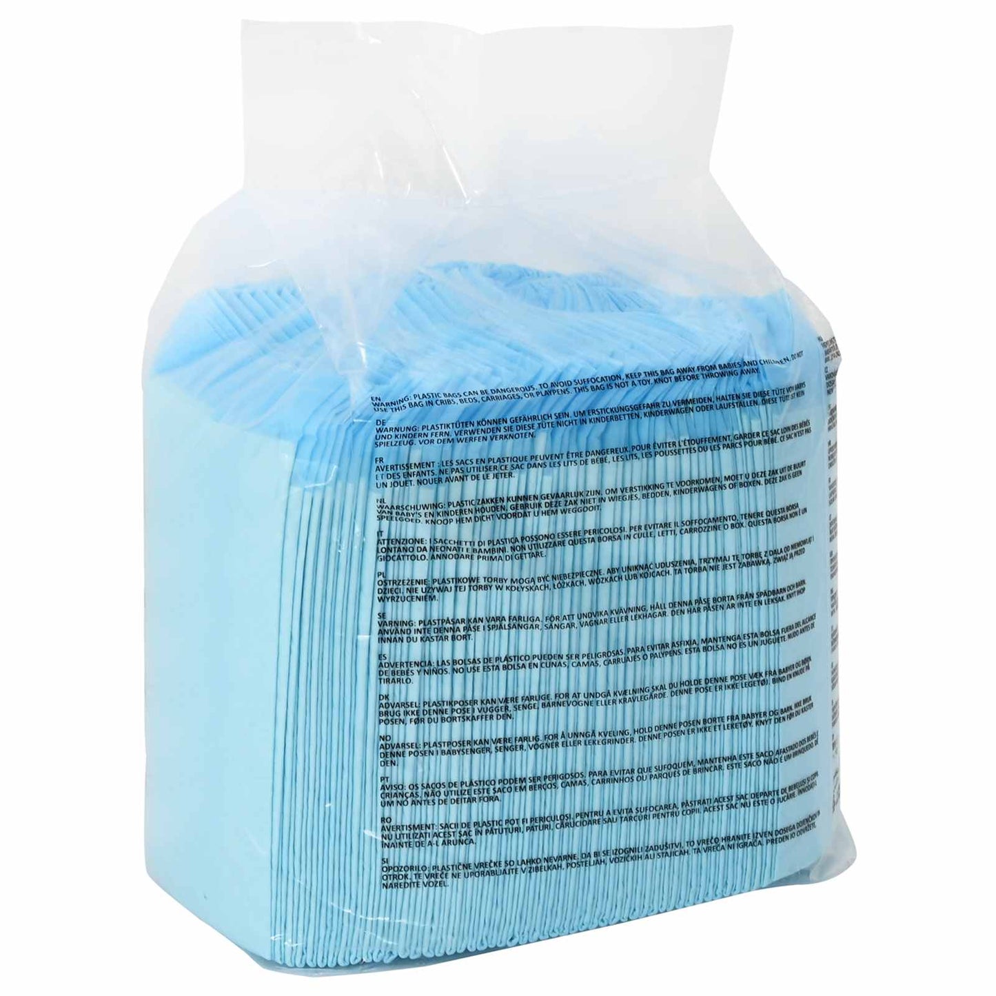 Vliesstoff Haustier Trainingspad 50 pcs Blau und Weiß