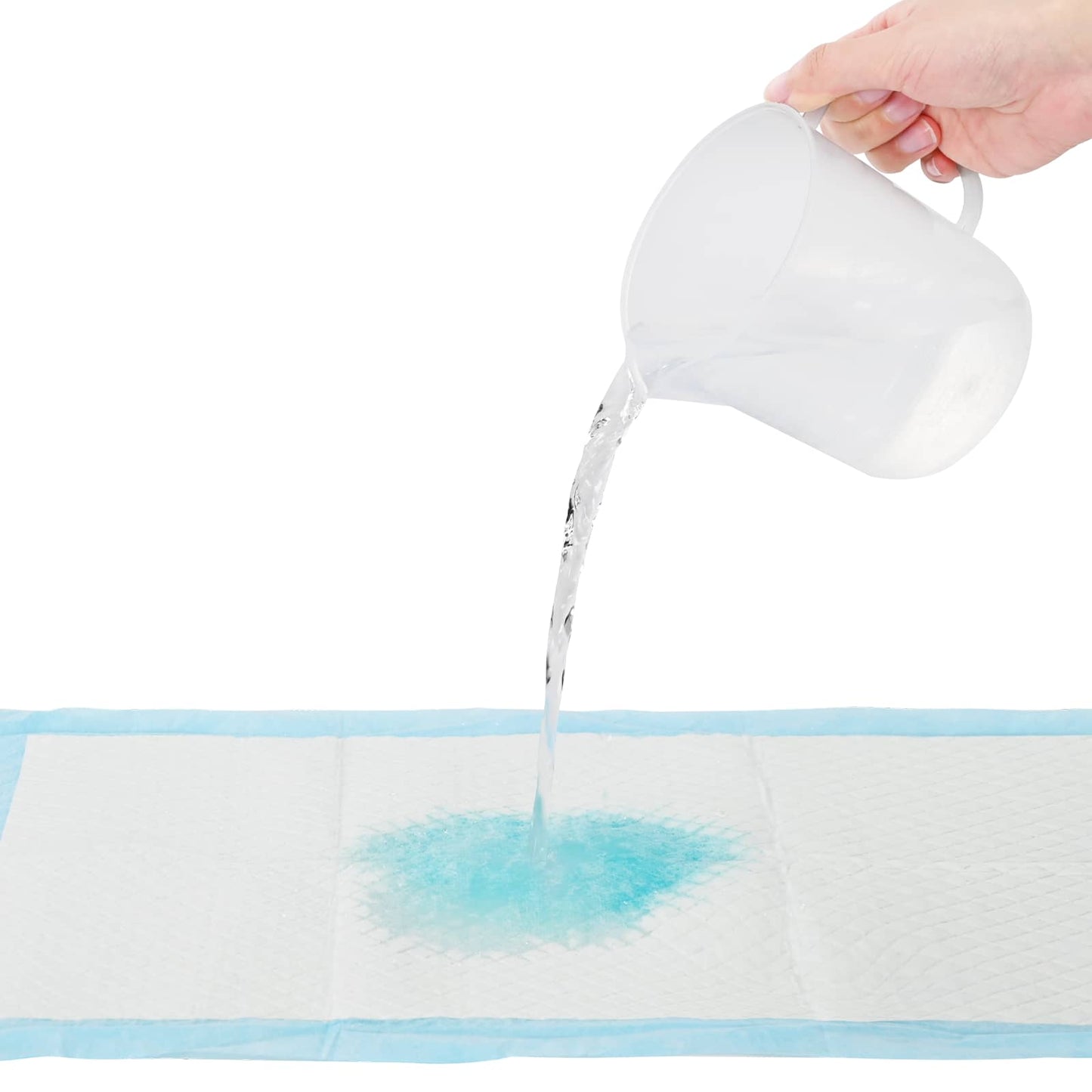 Vliesstoff Haustier Trainingspad 50 pcs Blau und Weiß