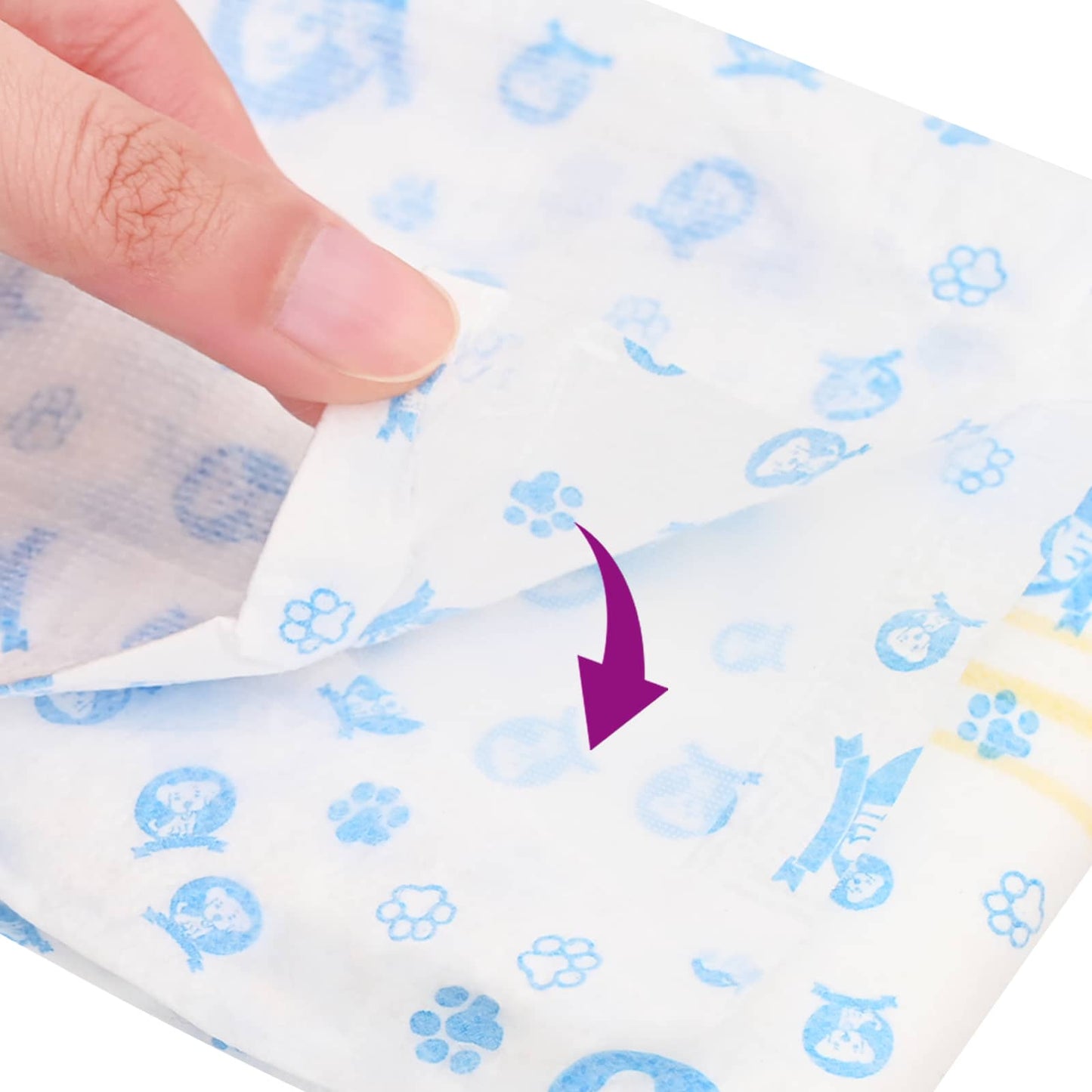 Einweg-Hundewindel für Rüden 50 pcs Weiß S