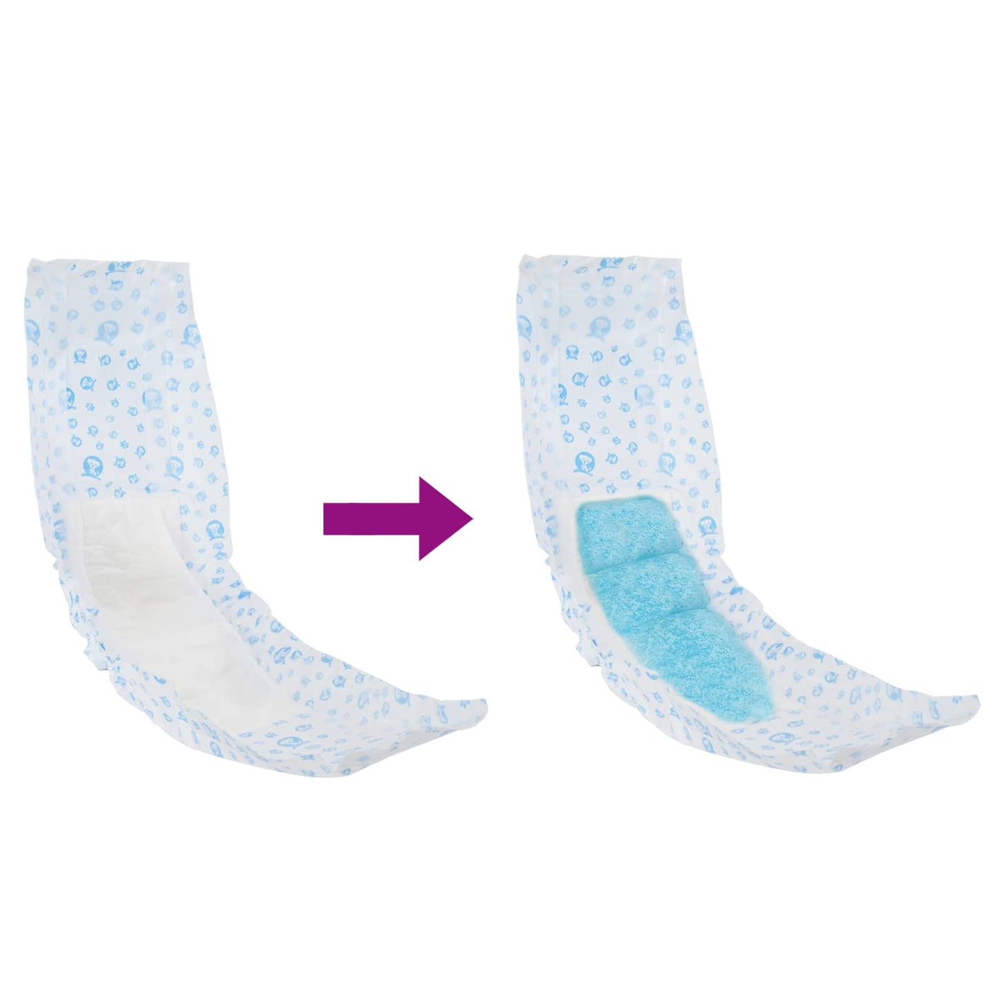 Einweg-Hundewindel für Rüden 30 pcs Weiß L