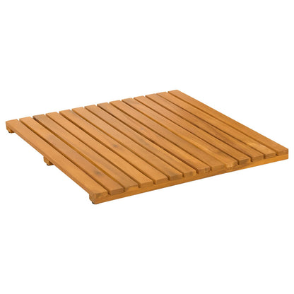 Badematte Uni Braun 50 x 50 cm Holz