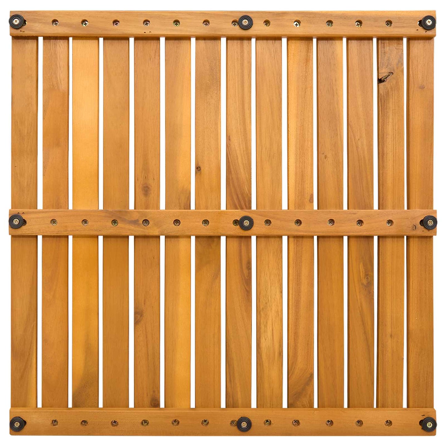 Badematte Uni Braun 50 x 50 cm Holz