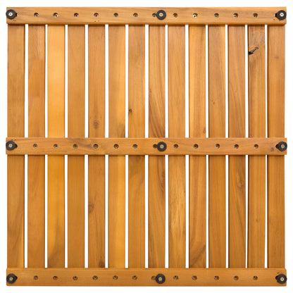 Badematte Uni Braun 50 x 50 cm Holz