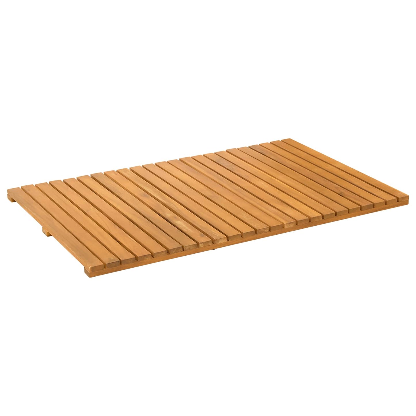 Badematte Uni Braun 80 x 50 cm Holz
