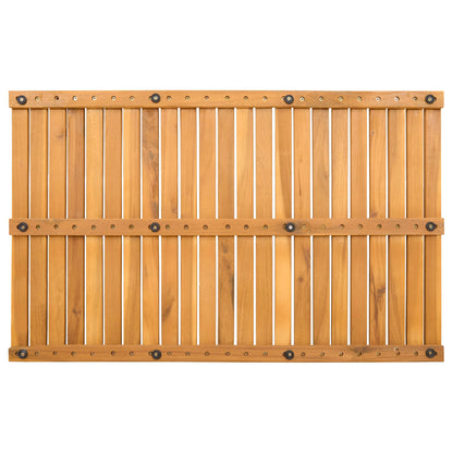 Badematte Uni Braun 80 x 50 cm Holz