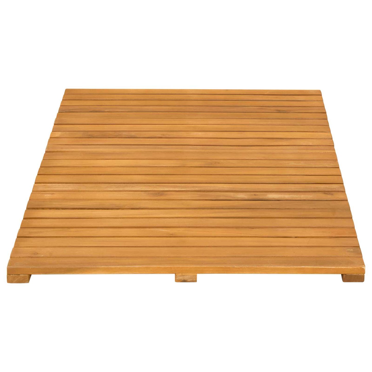 Badematte Uni Braun 80 x 50 cm Holz