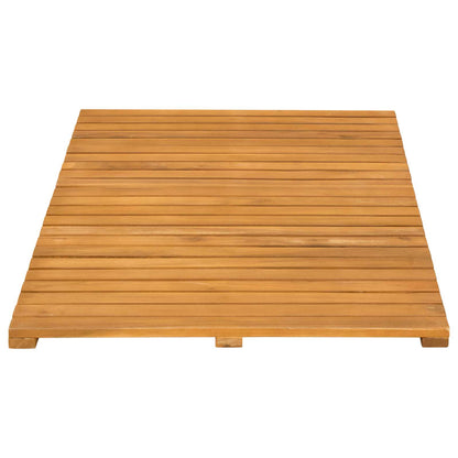 Badematte Uni Braun 80 x 50 cm Holz