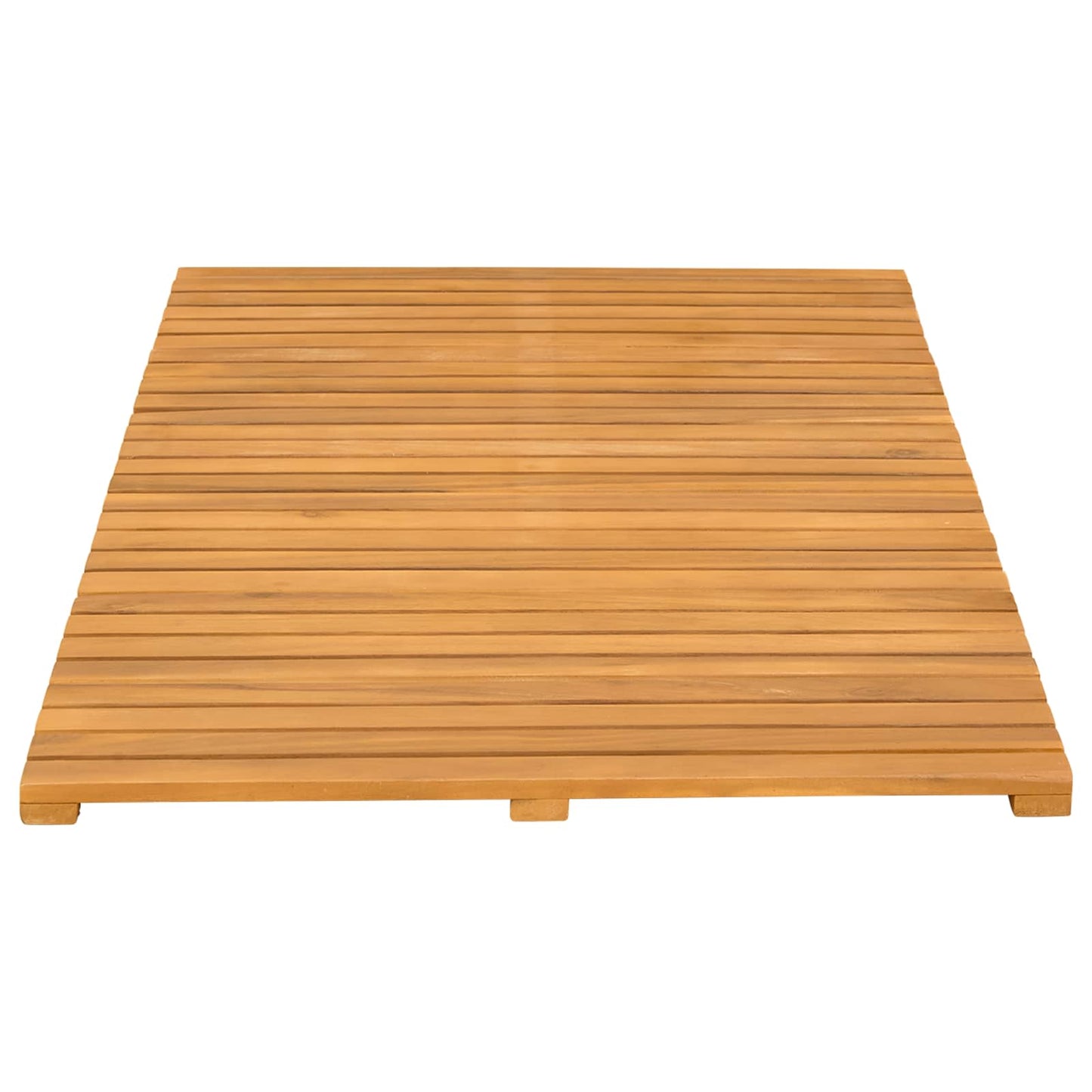 Badematte Uni Braun 100 x 55 cm Holz
